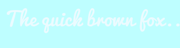 Image with Font Color EBFBFF and Background Color BEFEFF